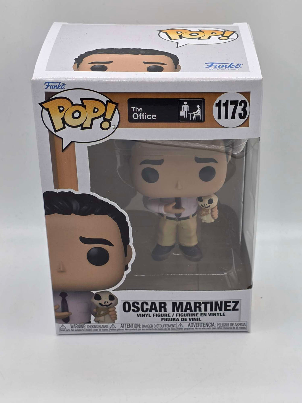 Slight Damaged Box | OSCAR MARTINEZ WITH SCARECROW DOLL | The Office | Funko Pop Television #1173