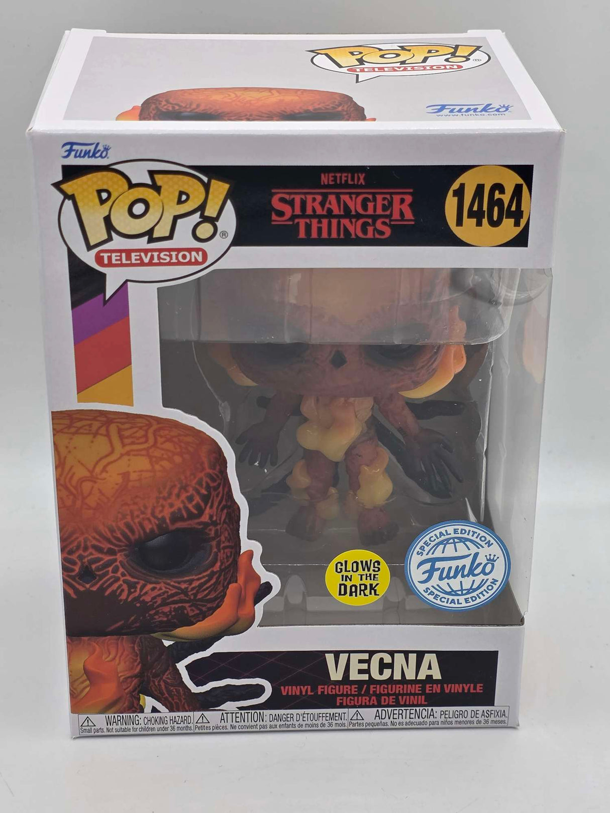 VECNA (WITH FLAMES) | Stranger Things | Funko Pop Television | Glow in the Dark #1464
