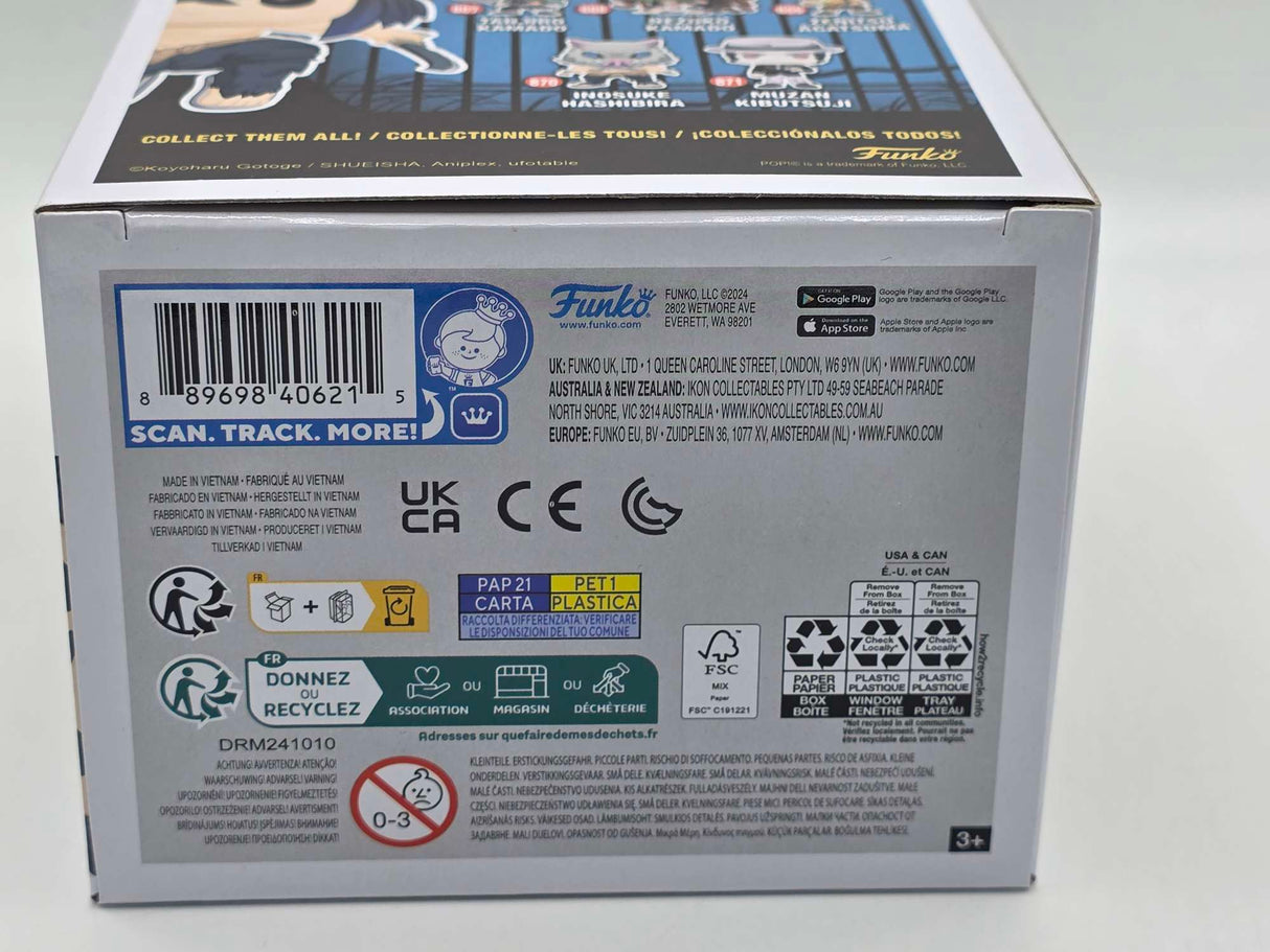 INOSUKE HASHIBIRA (UNMASKED) | Demon Slayer | Funko Pop Animation | Flocked Chase #875