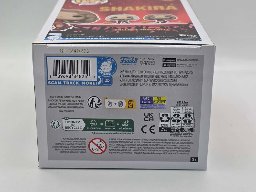 Damaged Box | SHAKIRA SUPER BOWL | Funko Pop Rocks | Metallic #393