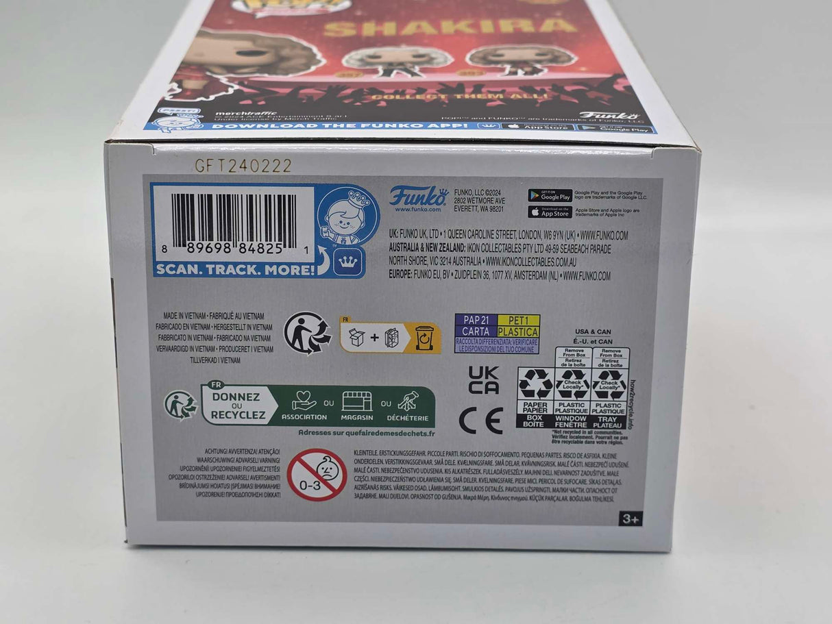 Damaged Box | SHAKIRA SUPER BOWL | Funko Pop Rocks | Metallic #393