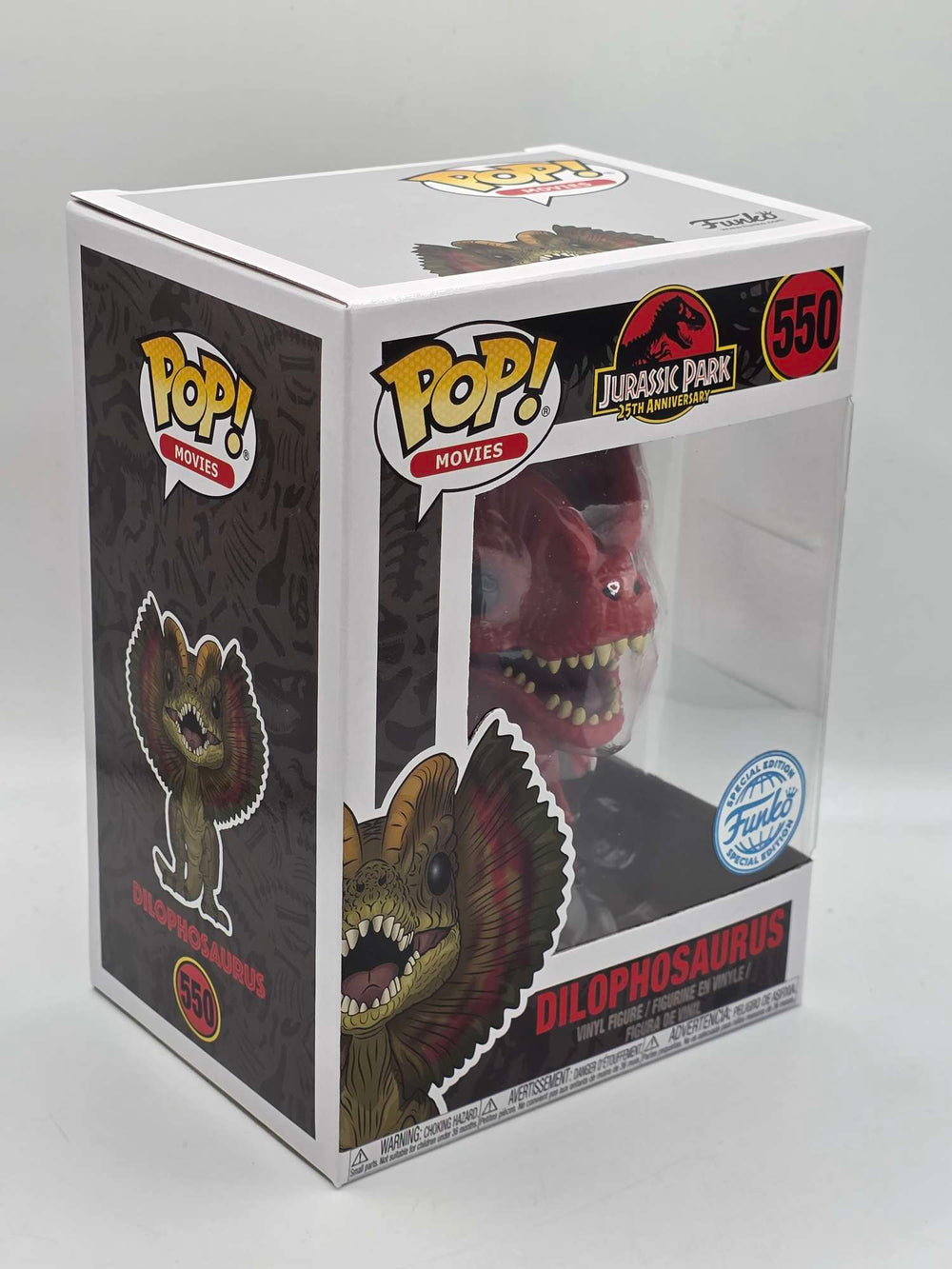 DILOPHOSAURUS (RED) | Jurassic Park 25th Anniversary | Funko Pop Movies #550