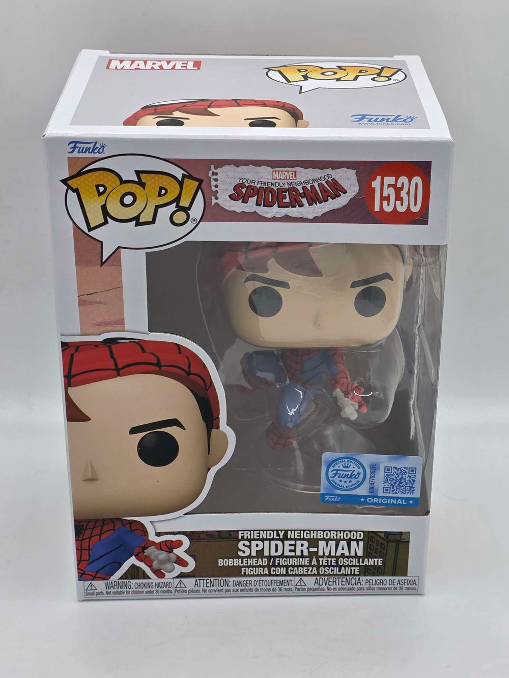 FRIENDLY NEIGHBORHOOD SPIDER-MAN (UNMASKED) | Funko Pop Marvel #1530