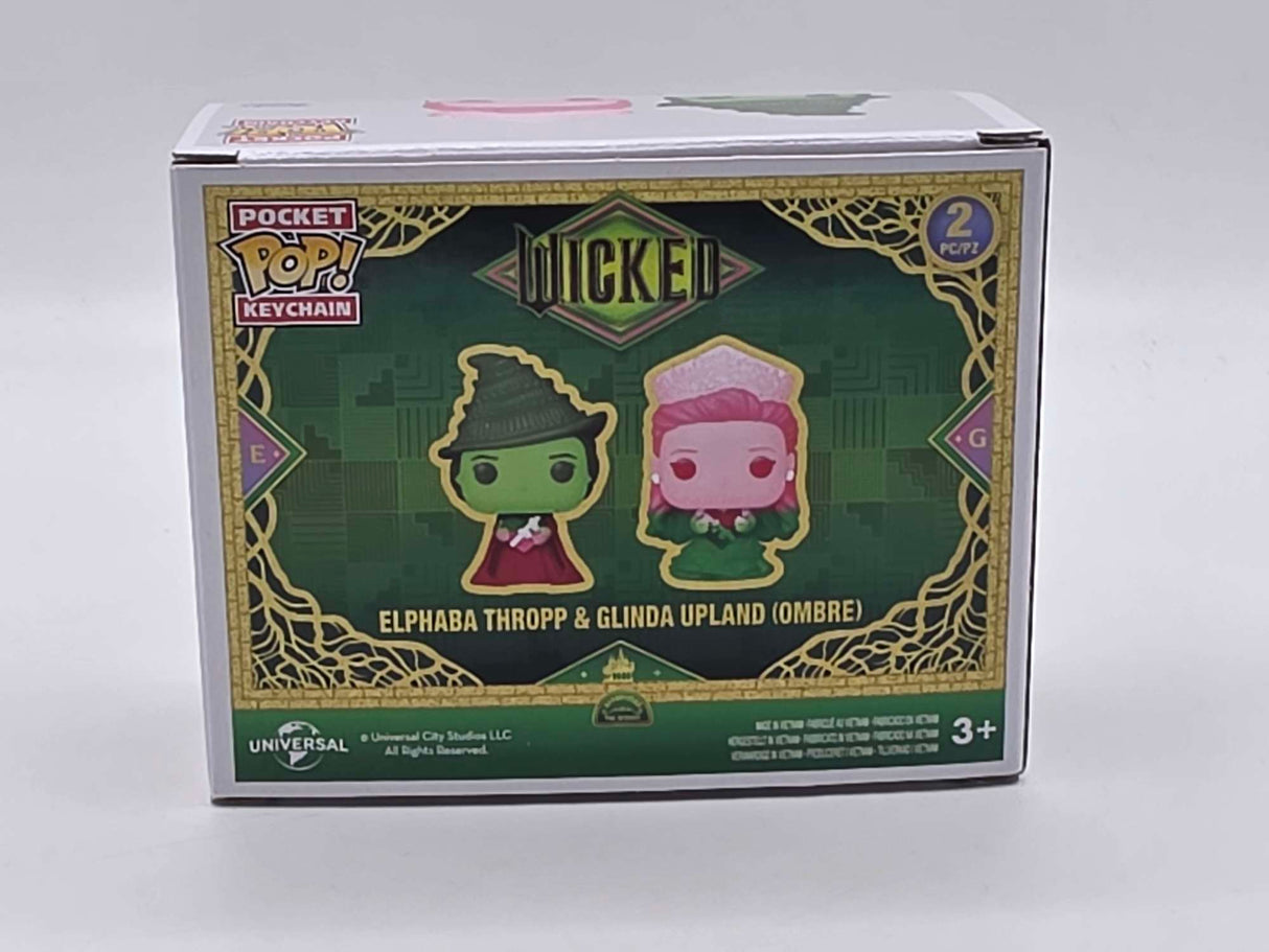 ELPHABA THROPP & GLINDA UPLAND (OMBRE) | Wicked | Funko Pocket Pop! Keychain 2 Pack