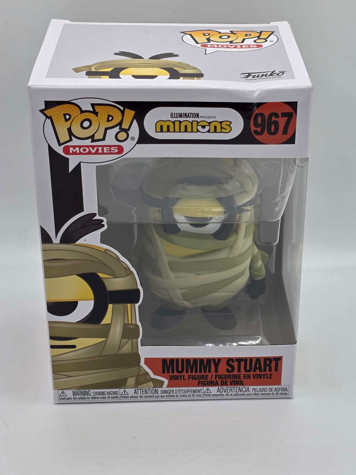 Damaged Box | MUMMY STUART | Minions  | Funko Pop Movies #967