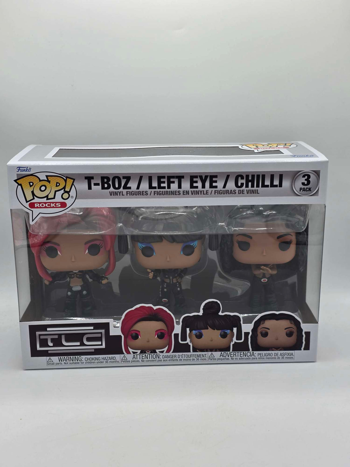T-BOZ / LEFT EYE / CHILLI | TLC Scrubs | Funko Pop Rocks | 3 PACK