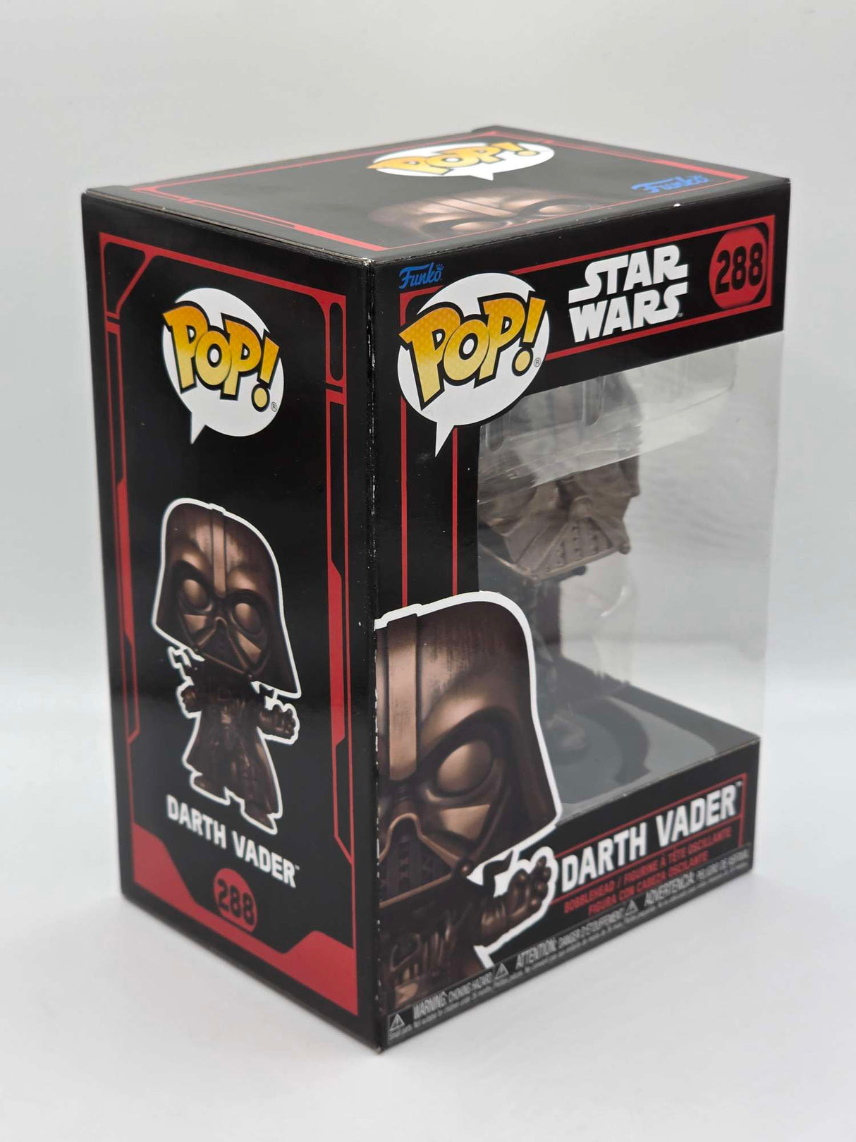 DARTH VADER (ELECTROCUTED) | Funko Pop Star Wars Darkside | BRONZE METALLIC #288