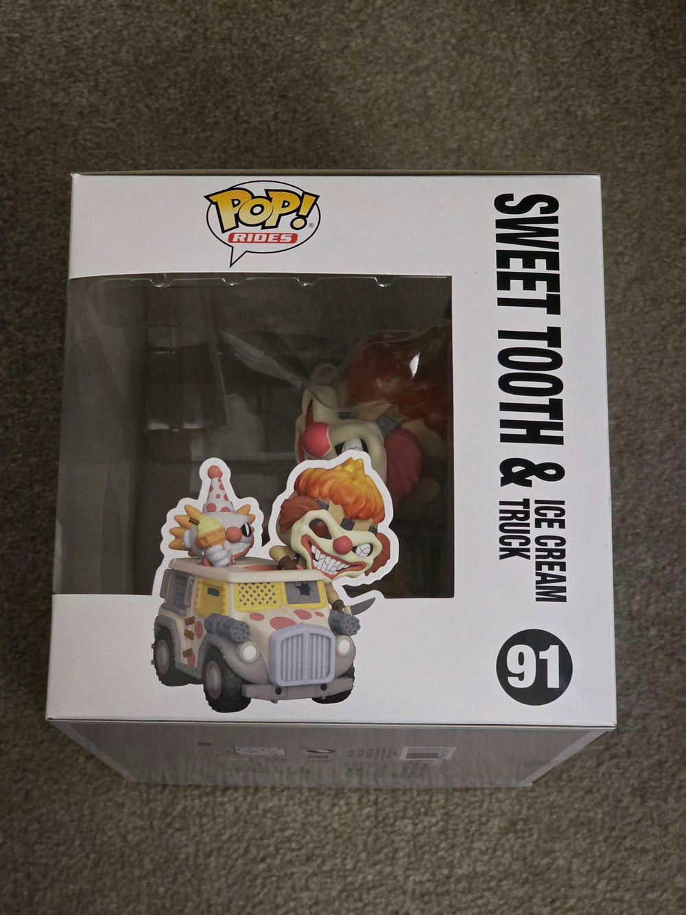 Slight Damaged Box | SWEET TOOTH & ICE CREAM TRUCK | PlayStation Twisted Metal | Funko Pop Rides #91