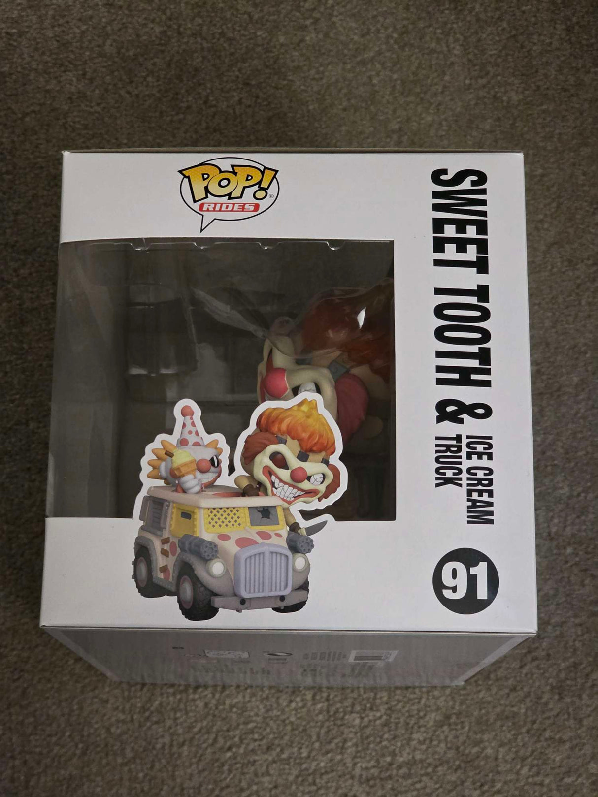 Slight Damaged Box | SWEET TOOTH & ICE CREAM TRUCK | PlayStation Twisted Metal | Funko Pop Rides #91