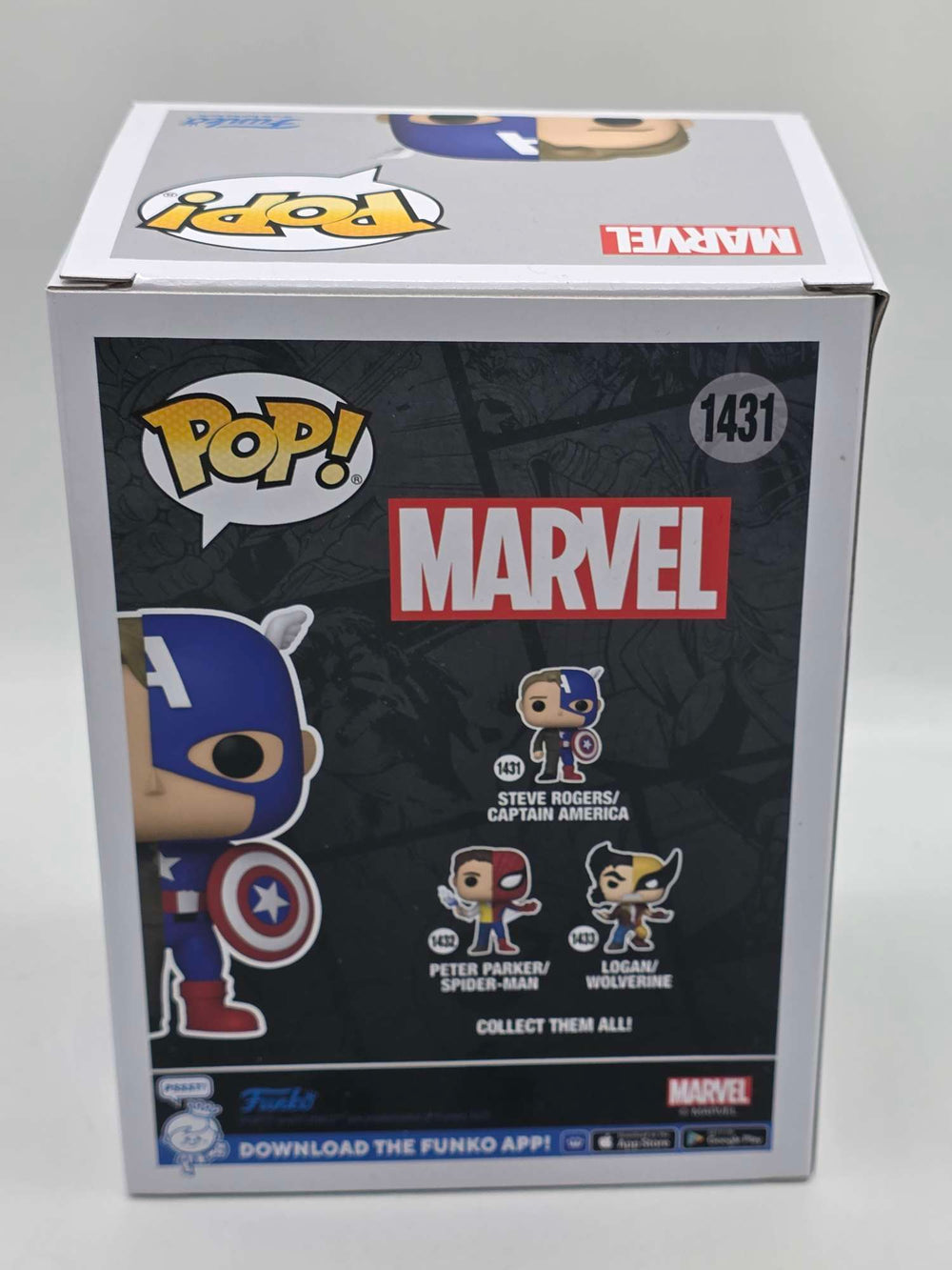 Damaged Box | STEVE ROGERS / CAPTAIN AMERICA | Split | Funko Pop Marvel #1431