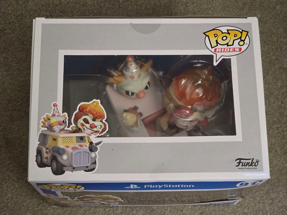 Slight Damaged Box | SWEET TOOTH & ICE CREAM TRUCK | PlayStation Twisted Metal | Funko Pop Rides #91