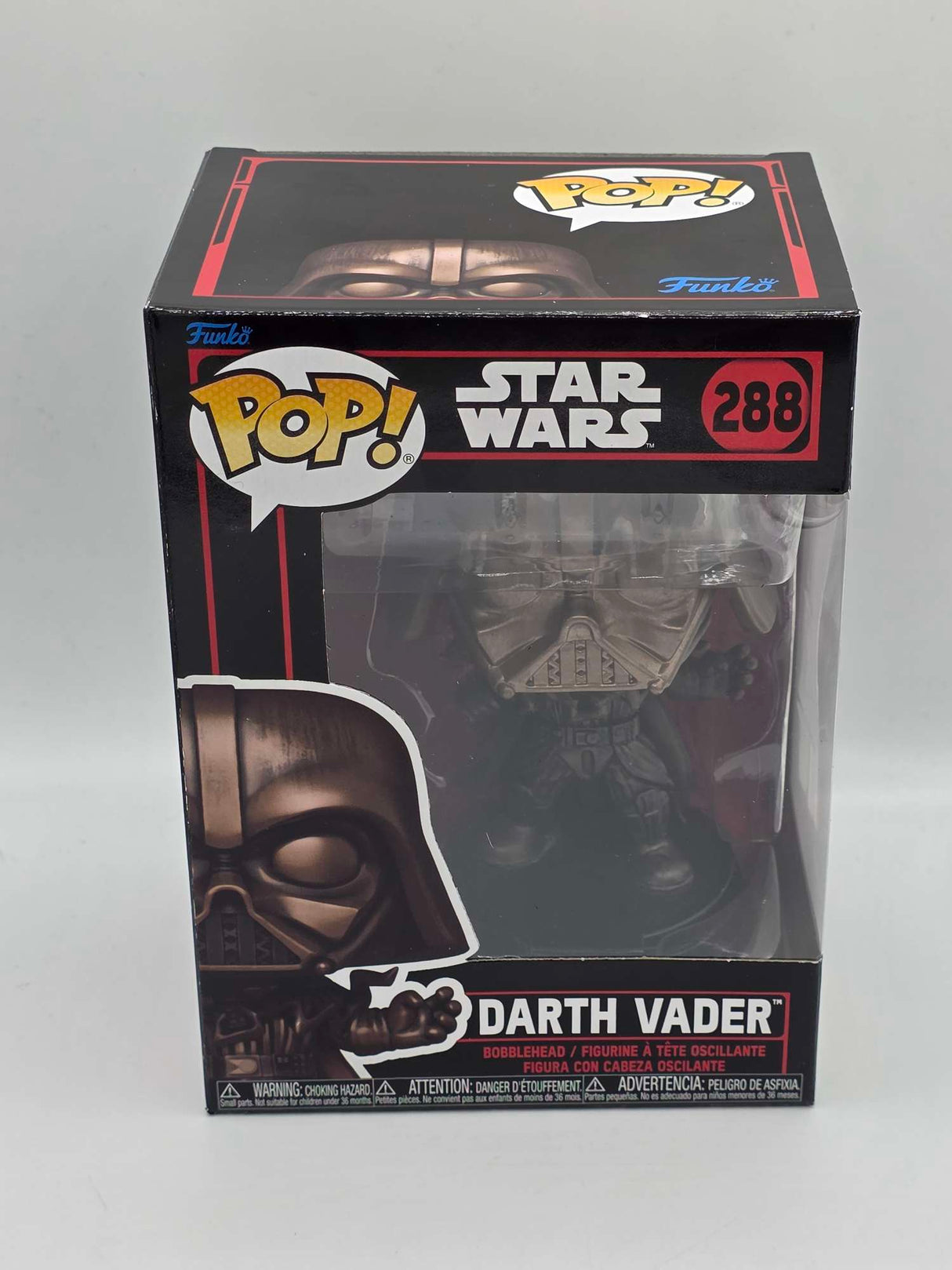 DARTH VADER (ELECTROCUTED) | Funko Pop Star Wars Darkside | BRONZE METALLIC #288