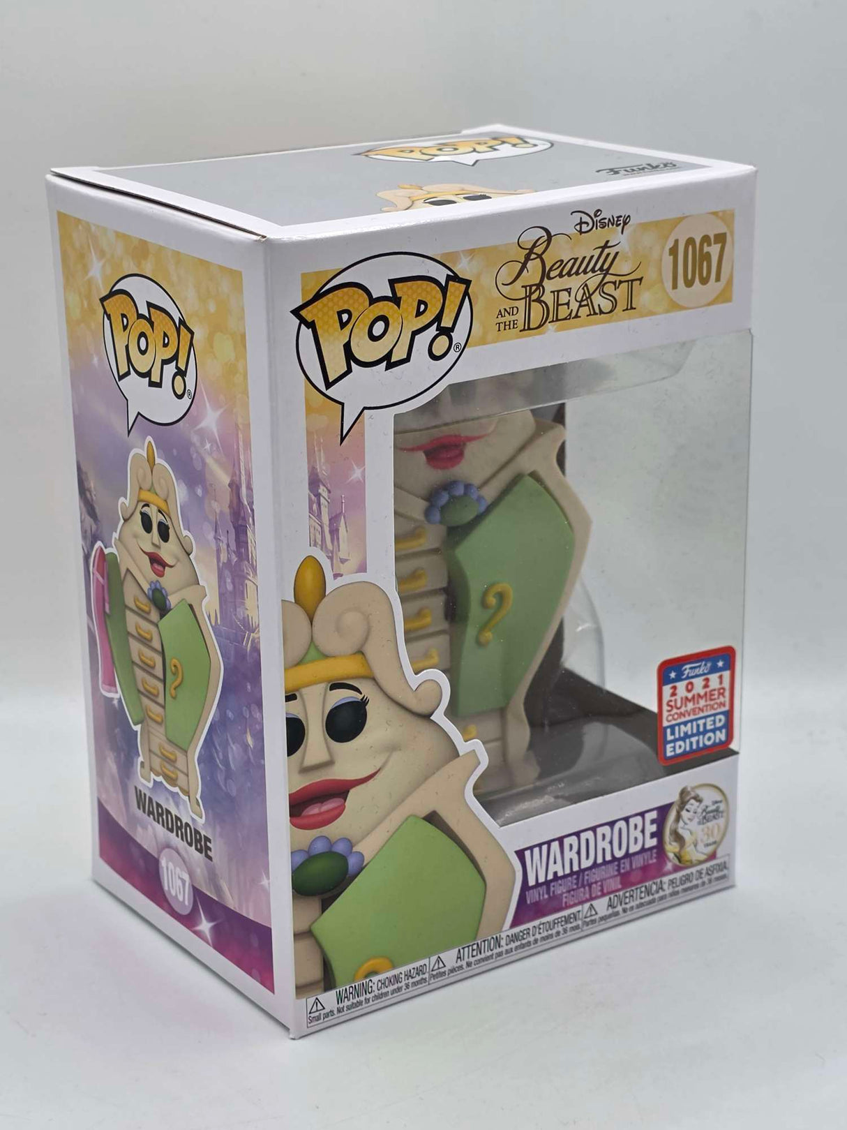 Damaged Box | WARDROBE | Beauty and the Beast | Funko Pop Disney | Funkon 2021 Summer Convention Exclusive #1067