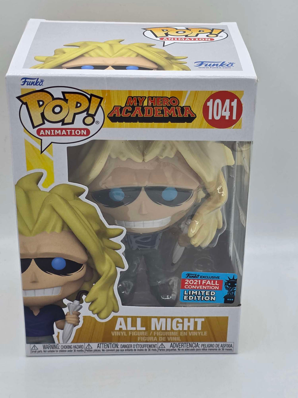 Damaged Box | ALL MIGHT WITH UMBRELLA | My Hero Academia | Funko Pop Animation #1041