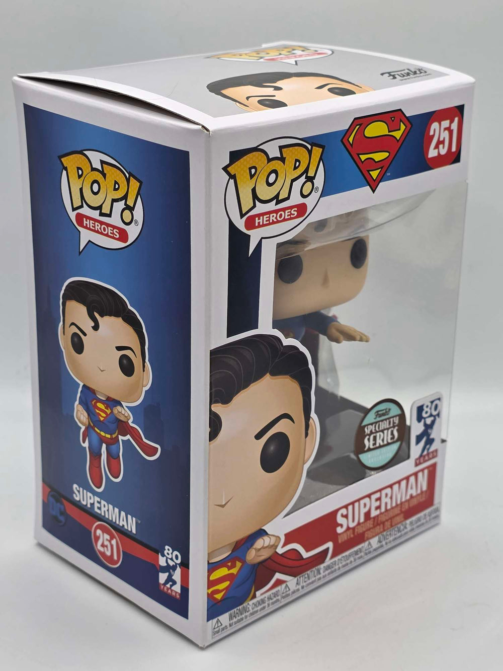 Damaged Box | Superman Flying (80th Anniversary) | Funko Pop Heroes | #251