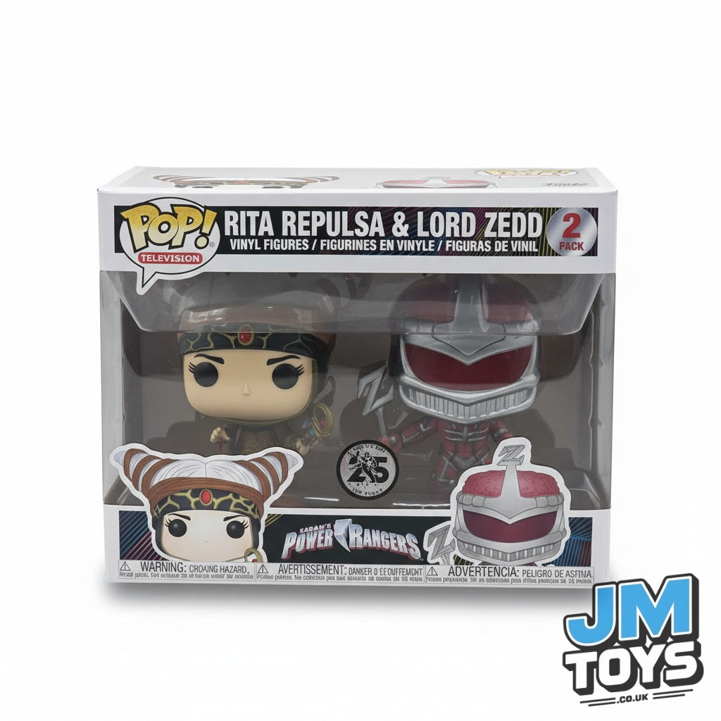 Slight Damaged Box | RITA REPULSA & LORD ZEDD | Funko Television | Power Rangers | 2 Pack