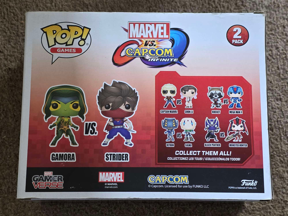 Damaged Box | GAMORA VS STRIDER | Marvel Avengers Gamerverse | Funko Pop Games | 2 Pack