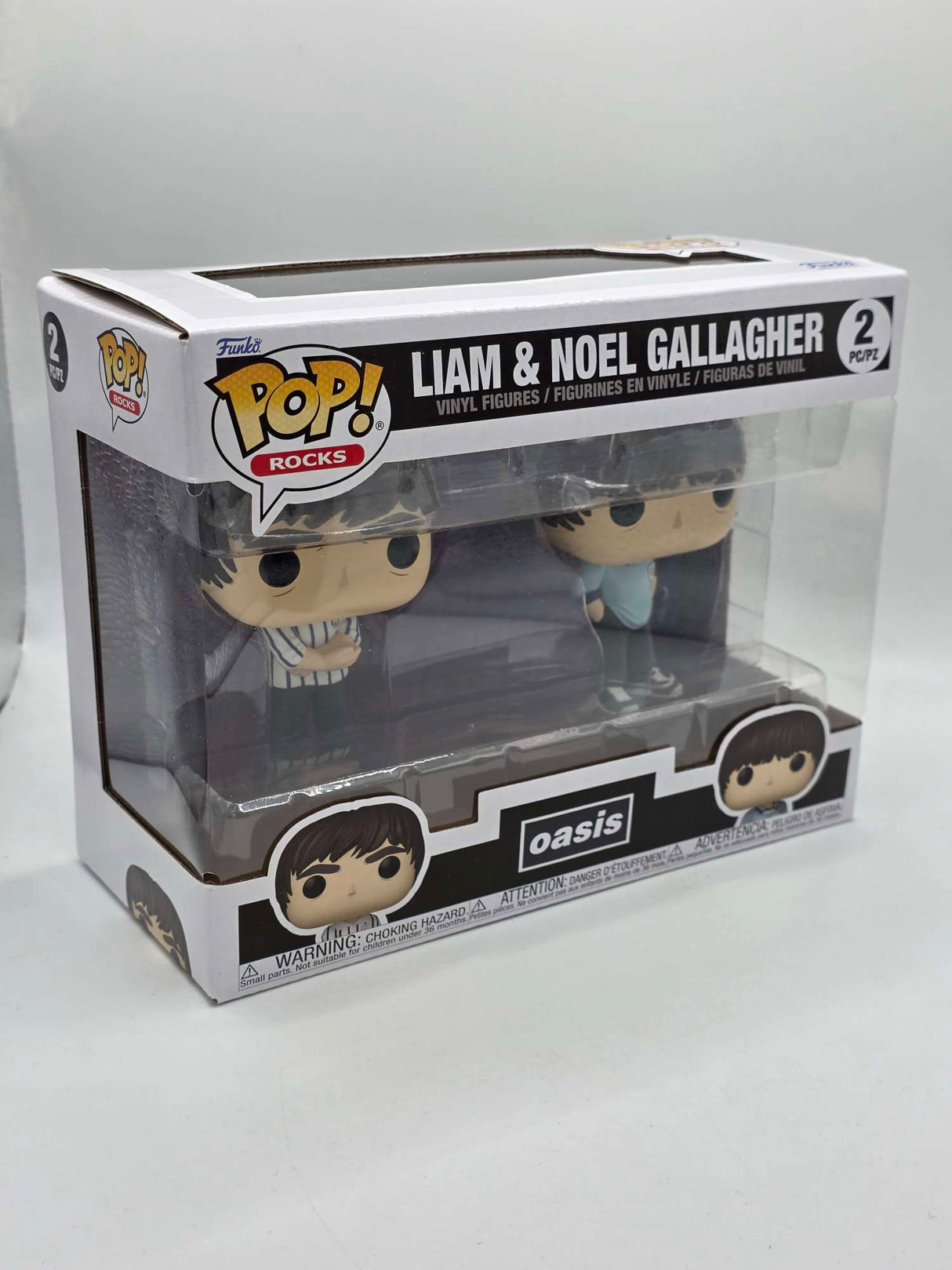 Slight Damaged Box | LIAM AND NOEL GALLAGHER | Oasis | Funko Pop Rocks 2 Pack