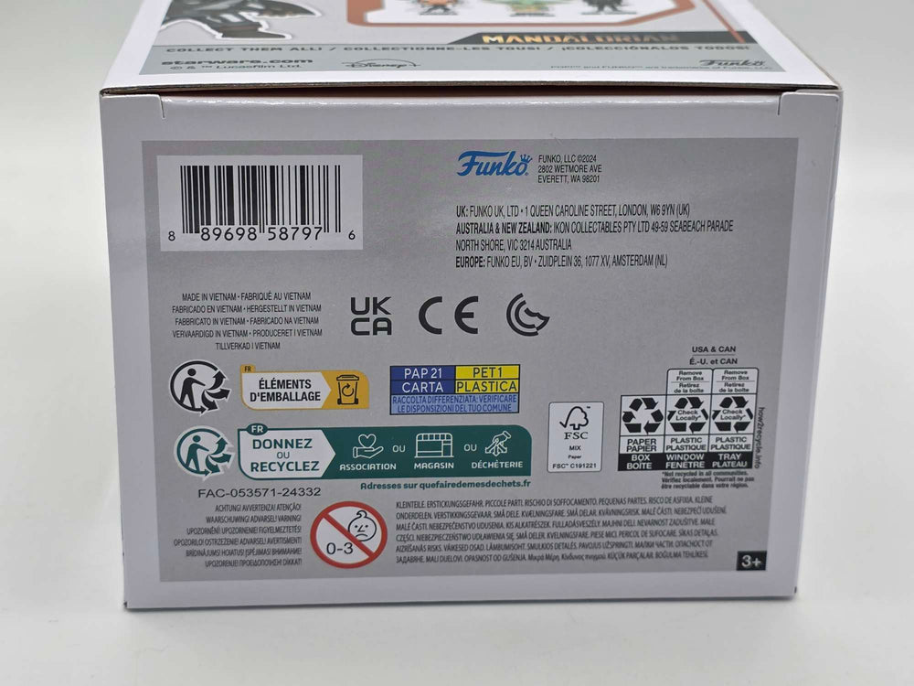 THE MANDALORIAN (WITH DARKSABER) | Funko Pop Star Wars | Glow Chrome #491