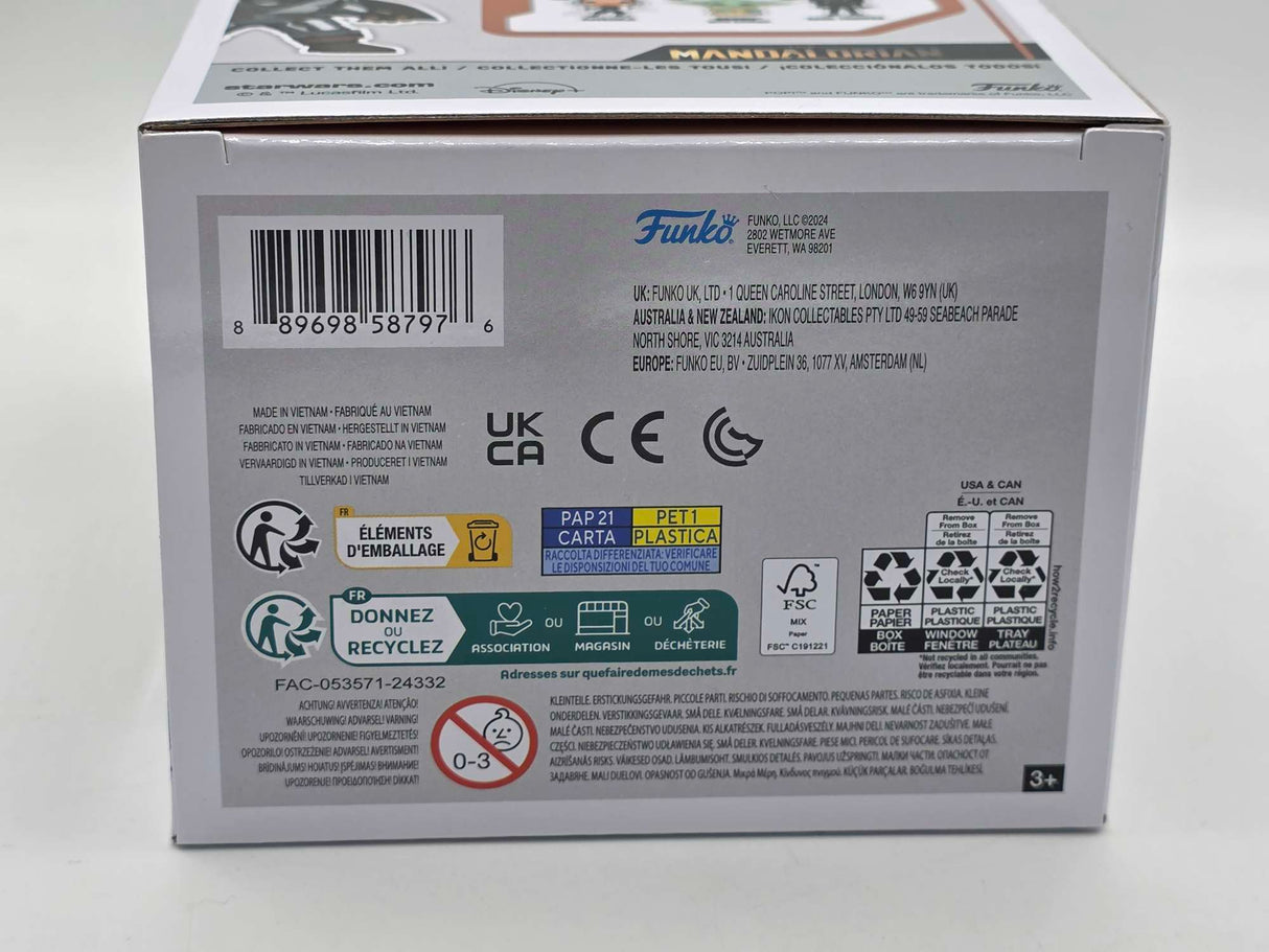 THE MANDALORIAN (WITH DARKSABER) | Funko Pop Star Wars | Glow Chrome #491