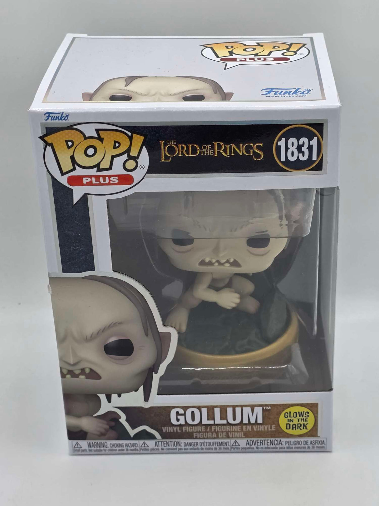 Slight Damaged Box | GOLLUM | Lord of The Rings | Funko Pop Plus | GLOW #1831