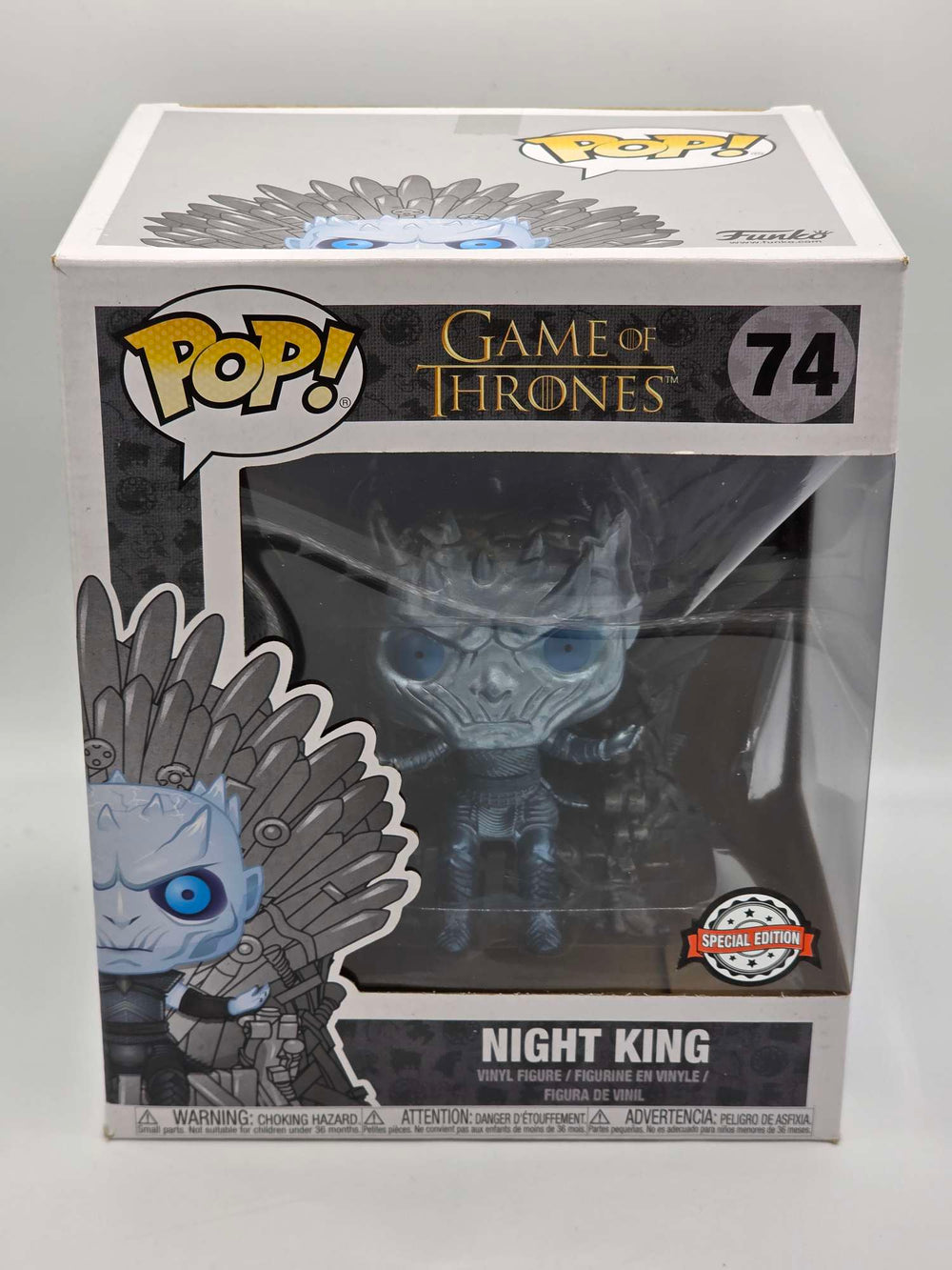 Damaged Box | NIGHT KING THRONE METALLIC | Game of Thrones | Funko Pop | 6 Inch #74