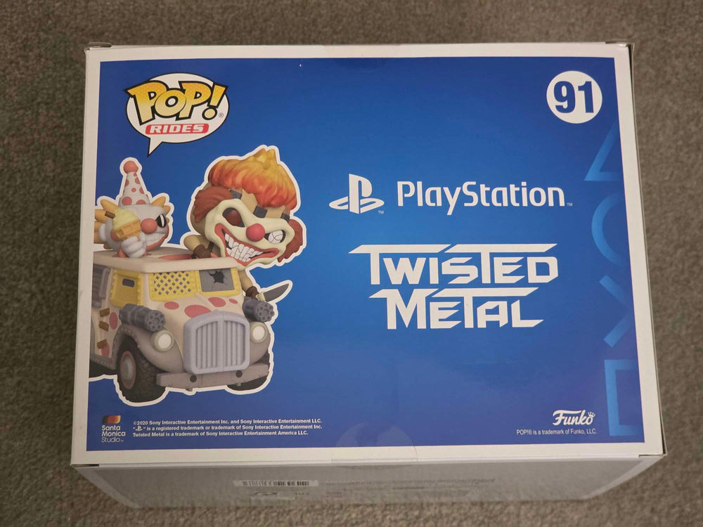 Slight Damaged Box | SWEET TOOTH & ICE CREAM TRUCK | PlayStation Twisted Metal | Funko Pop Rides #91