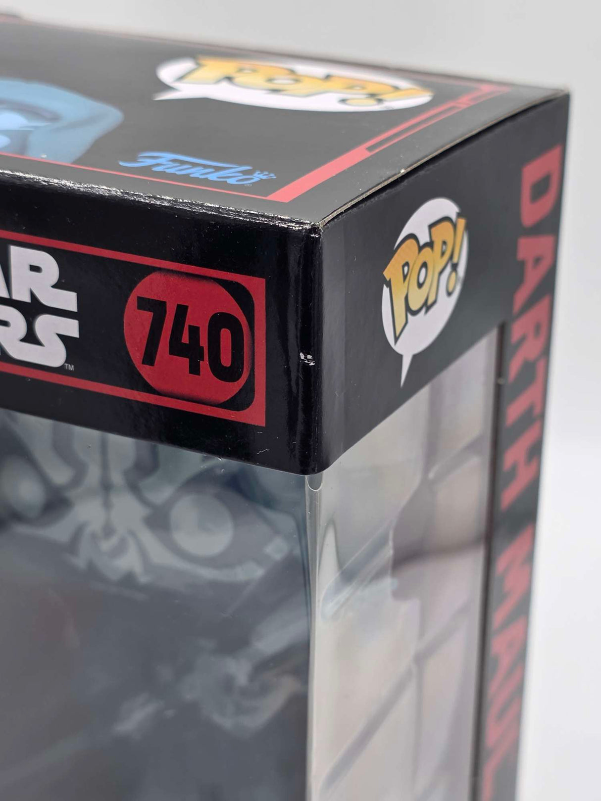 Slight Damaged Box | DARTH MAUL (Hooded Holographic) | Funko Pop Star Wars Dark Side | Glow #740