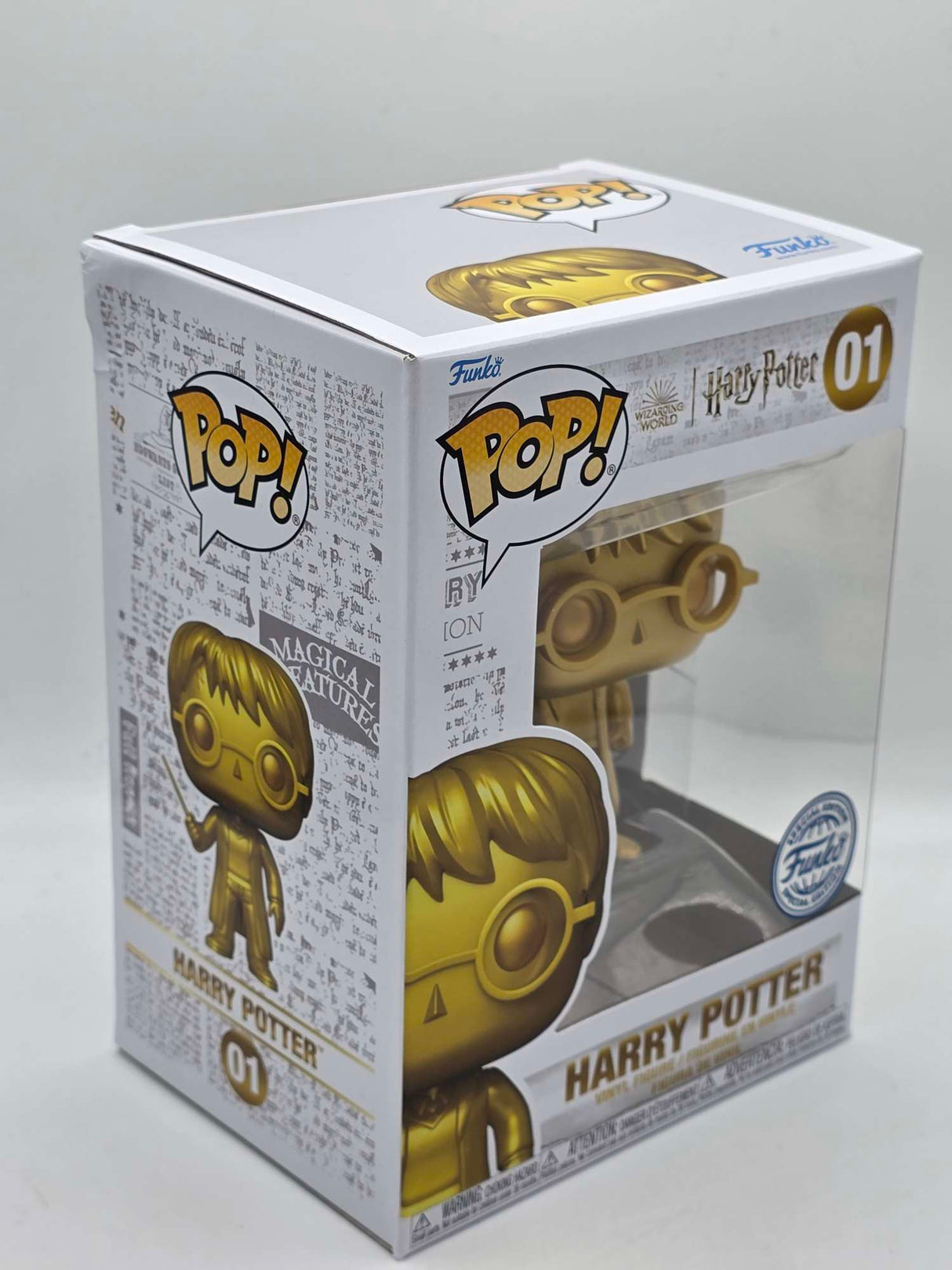 Damaged Box | HARRY POTTER | Funko Pop Harry Potter | Gold #01