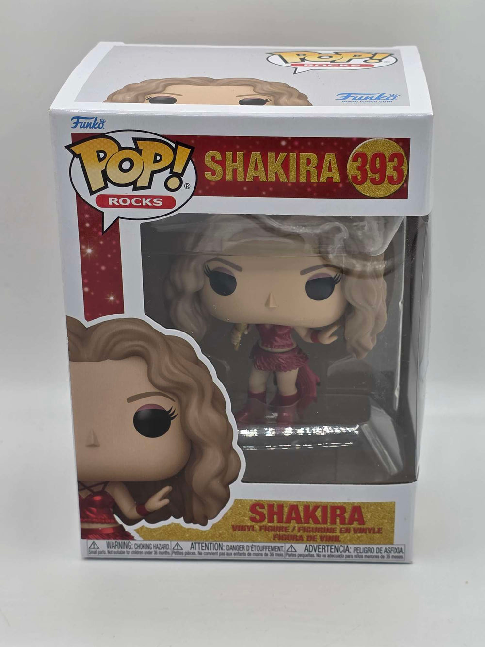Damaged Box | SHAKIRA SUPER BOWL | Funko Pop Rocks | Metallic #393