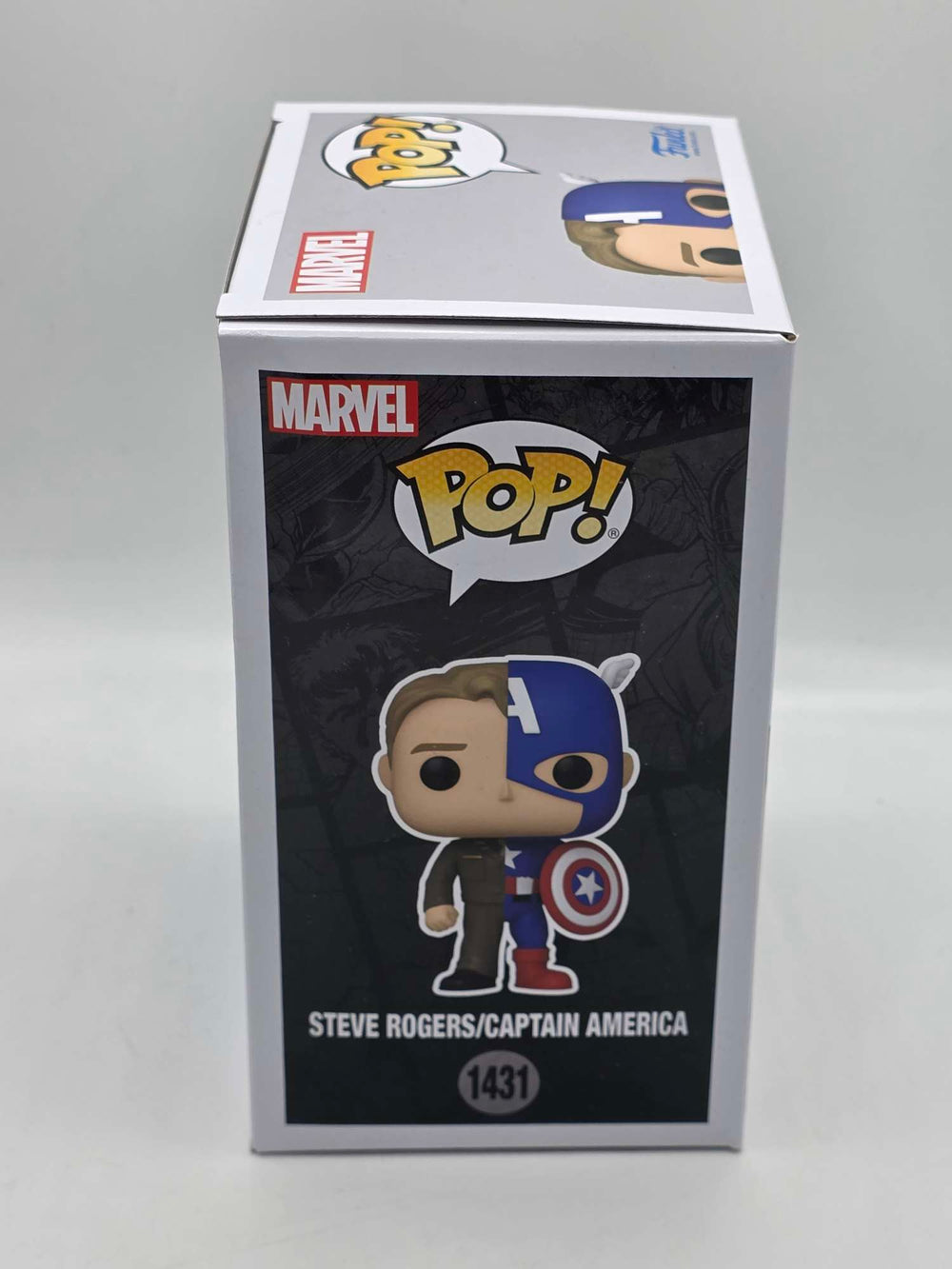 Damaged Box | STEVE ROGERS / CAPTAIN AMERICA | Split | Funko Pop Marvel #1431