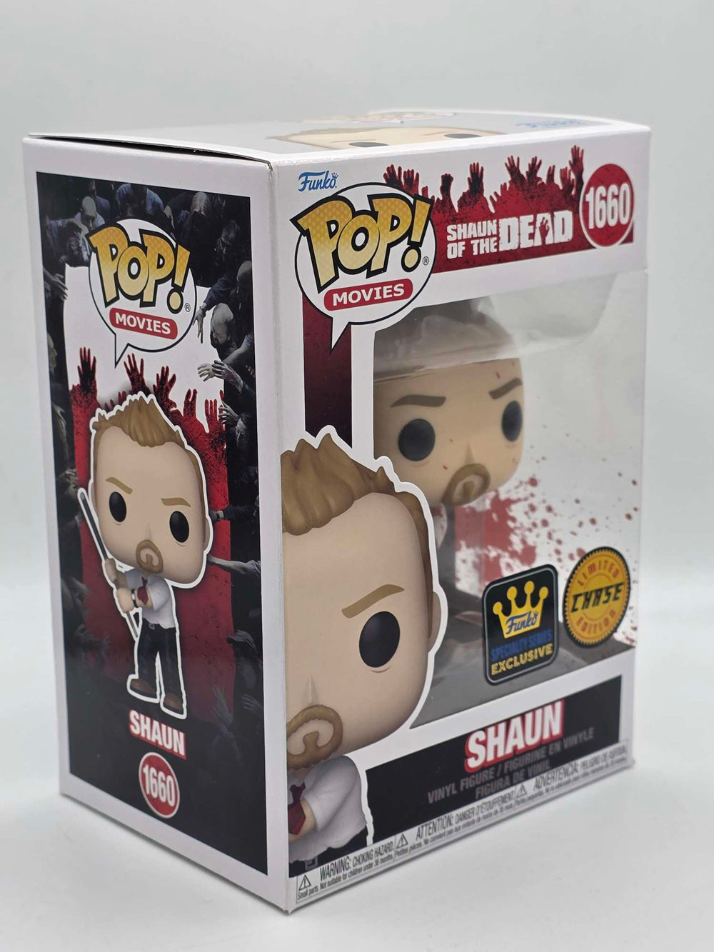 SHAUN (WITH POOL CUE) | Shaun of The Dead | Funko Movies | Bloody Chase #1660