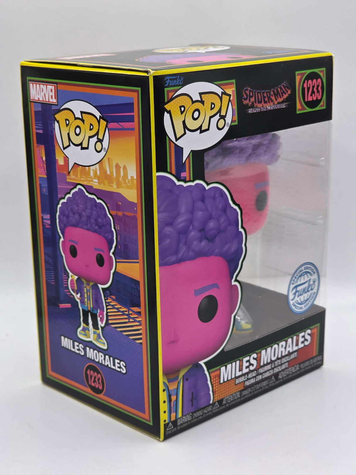 MILES MORALES | Spider-Man Across the Spider-Verse | Funko Pop Marvel | Blacklight #1233