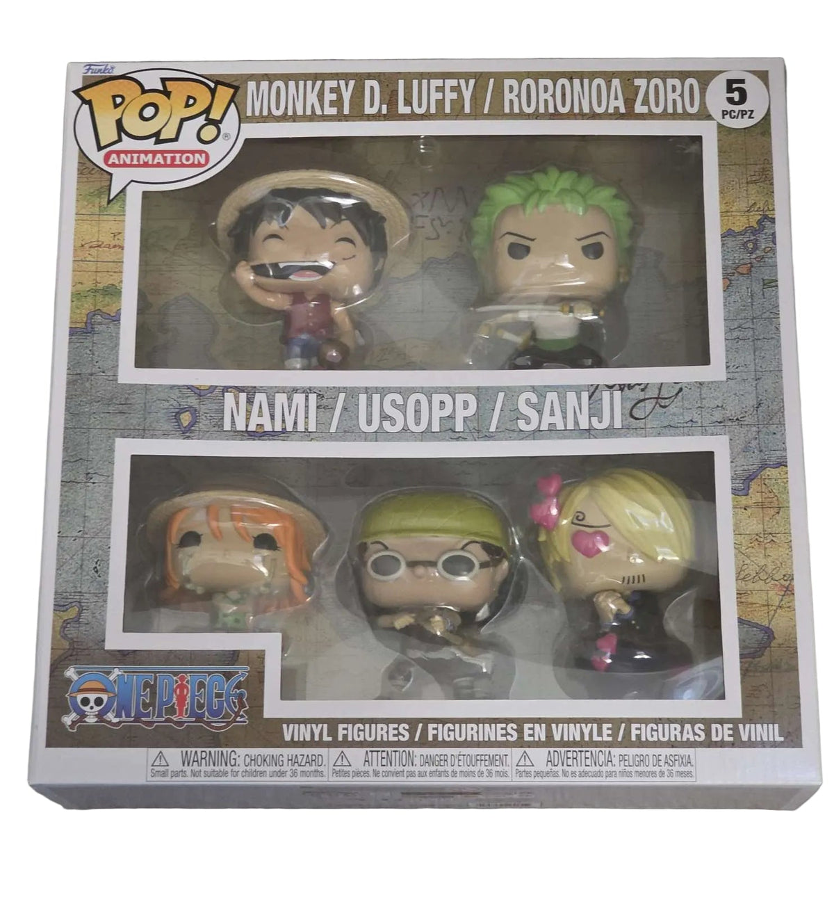 Funko Pop! Animation One Piece MONKEY D. LUFFY / RORONOA ZORO / NAMI / USOPP / SANJI 5-Pack