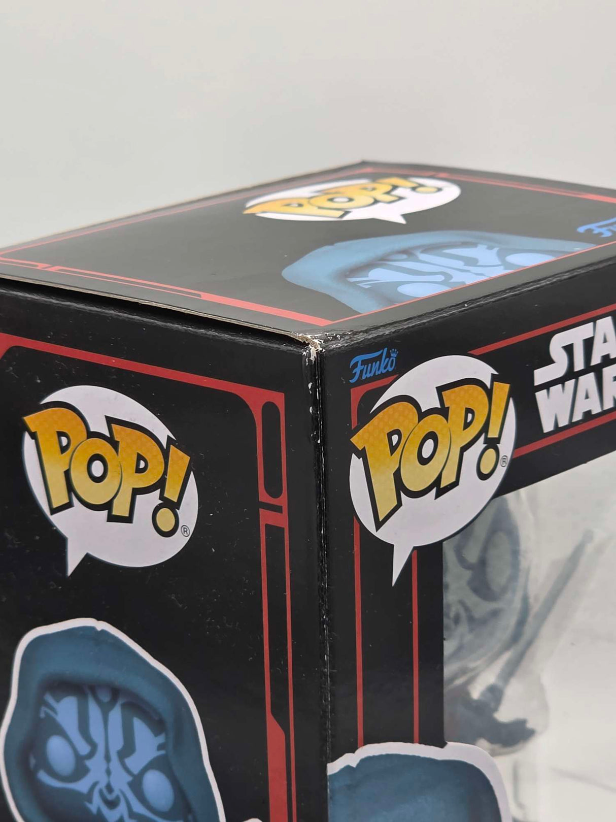Slight Damaged Box | DARTH MAUL (Hooded Holographic) | Funko Pop Star Wars Dark Side | Glow #740