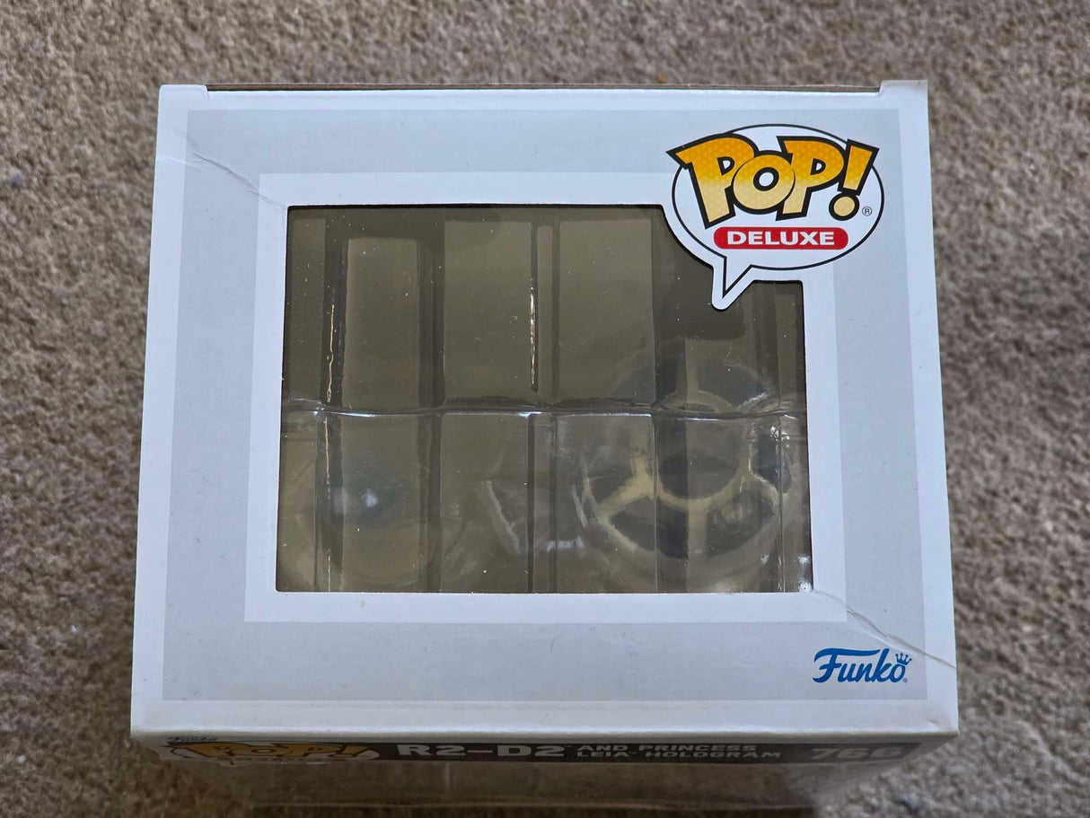 Slight Damaged Box | R2-D2 WITH PRINCESS LEIA HOLOGRAM | Funko Pop Star Wars #766