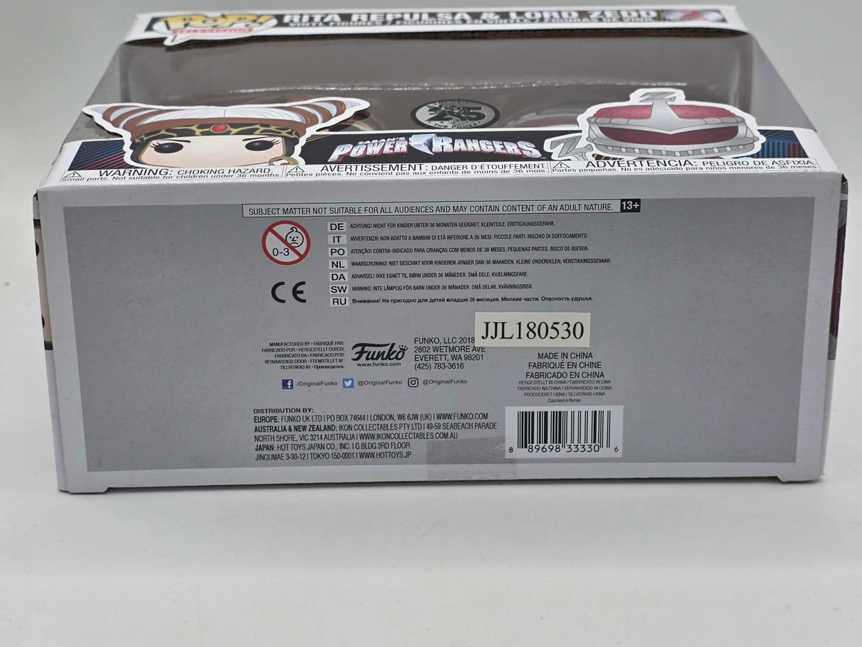 Slight Damaged Box | RITA REPULSA & LORD ZEDD | Funko Television | Power Rangers | 2 Pack