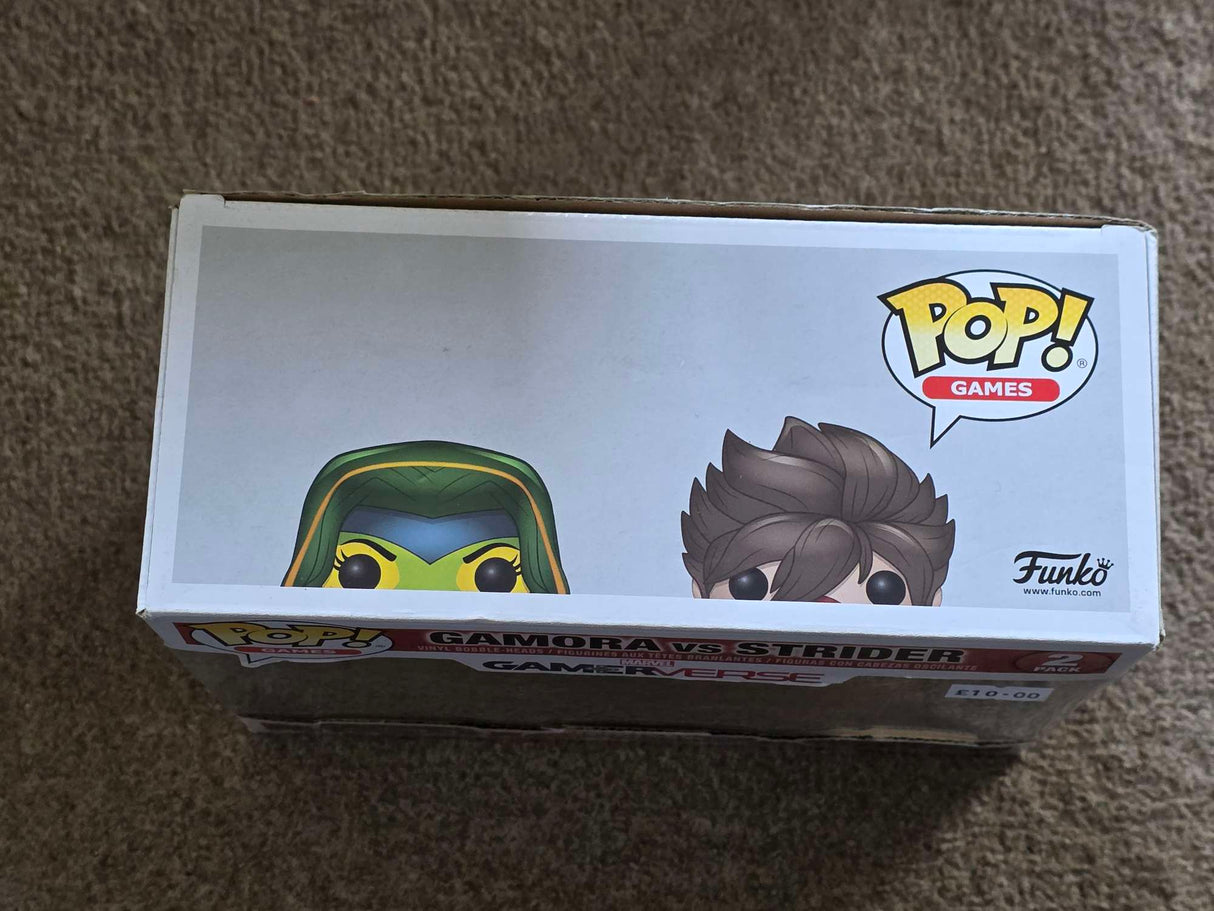 Damaged Box | GAMORA VS STRIDER | Marvel Avengers Gamerverse | Funko Pop Games | 2 Pack