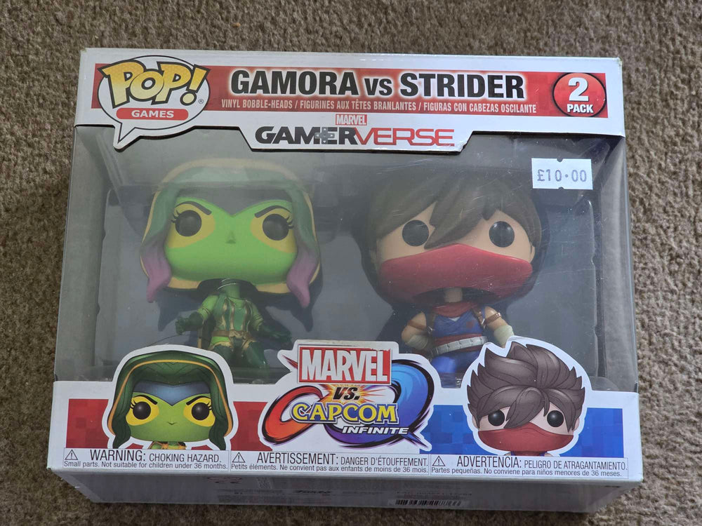 Damaged Box | GAMORA VS STRIDER | Marvel Avengers Gamerverse | Funko Pop Games | 2 Pack