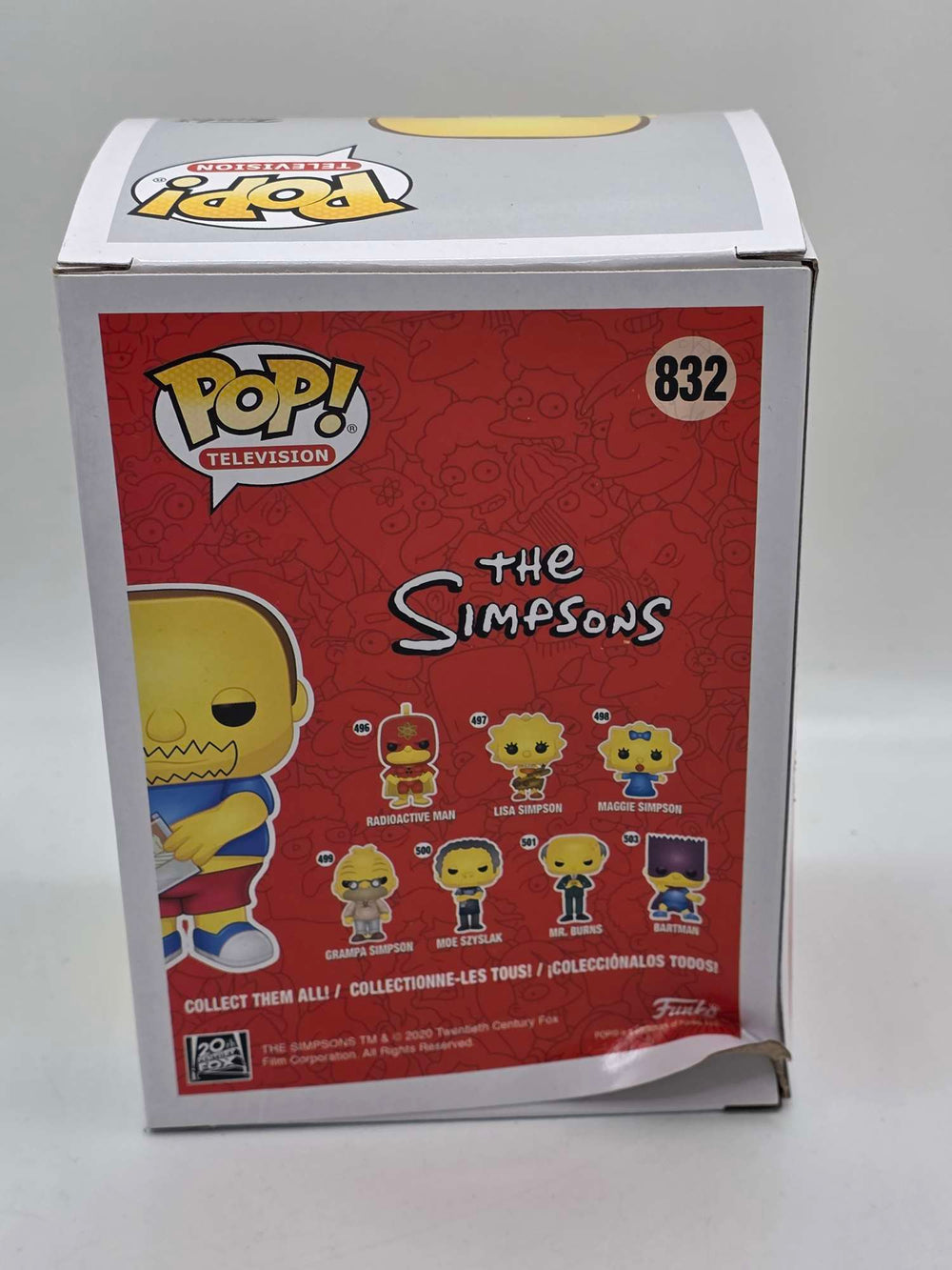 Damaged Box |  COMIC BOOK GUY | The Simpsons | Funko Pop Television #832