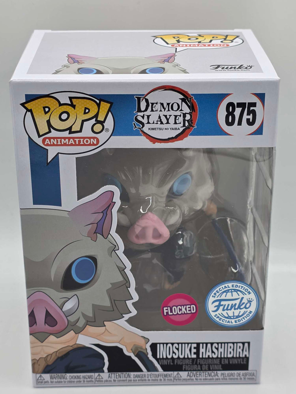 INOSUKE HASHIBIRA (MASKED) | Demon Slayer | Funko Pop Animation | Flocked #875
