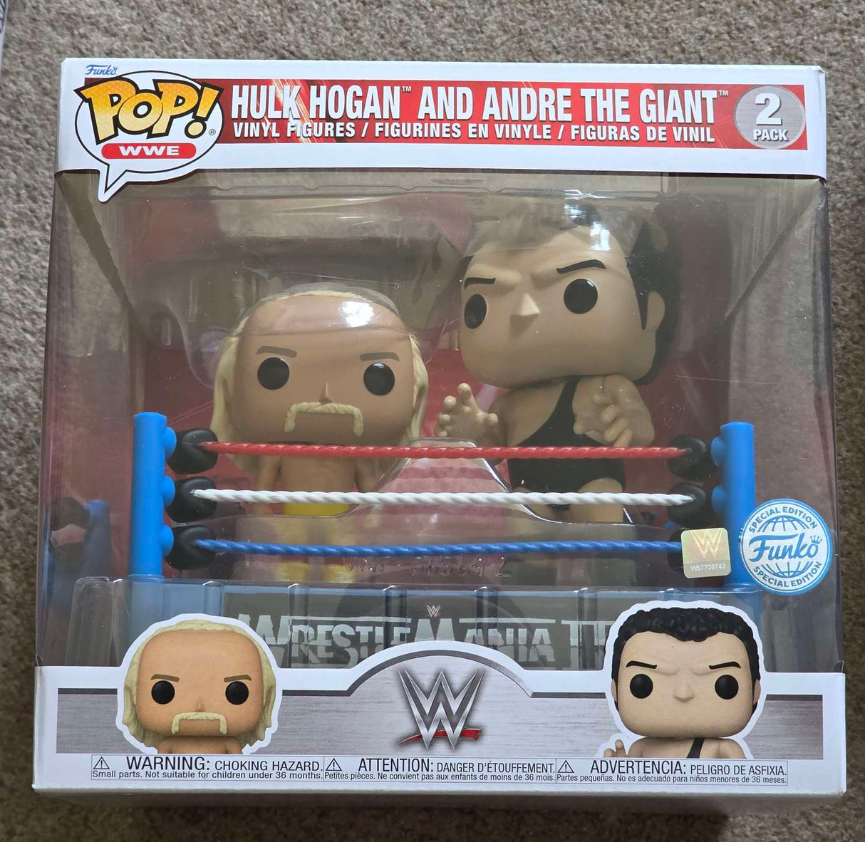 HULK HOGAN & ANDRE THE GIANT | Funko Pop! WWE WrestleMania III 2-Pack
