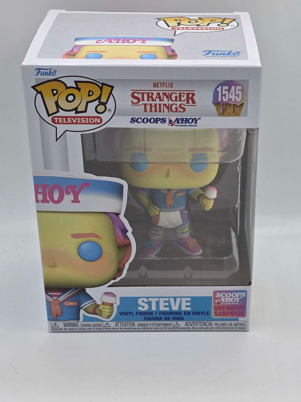Damaged Box | STEVE (SCOOPS AHOY) | Stranger Things | Funko Pop Television #1545