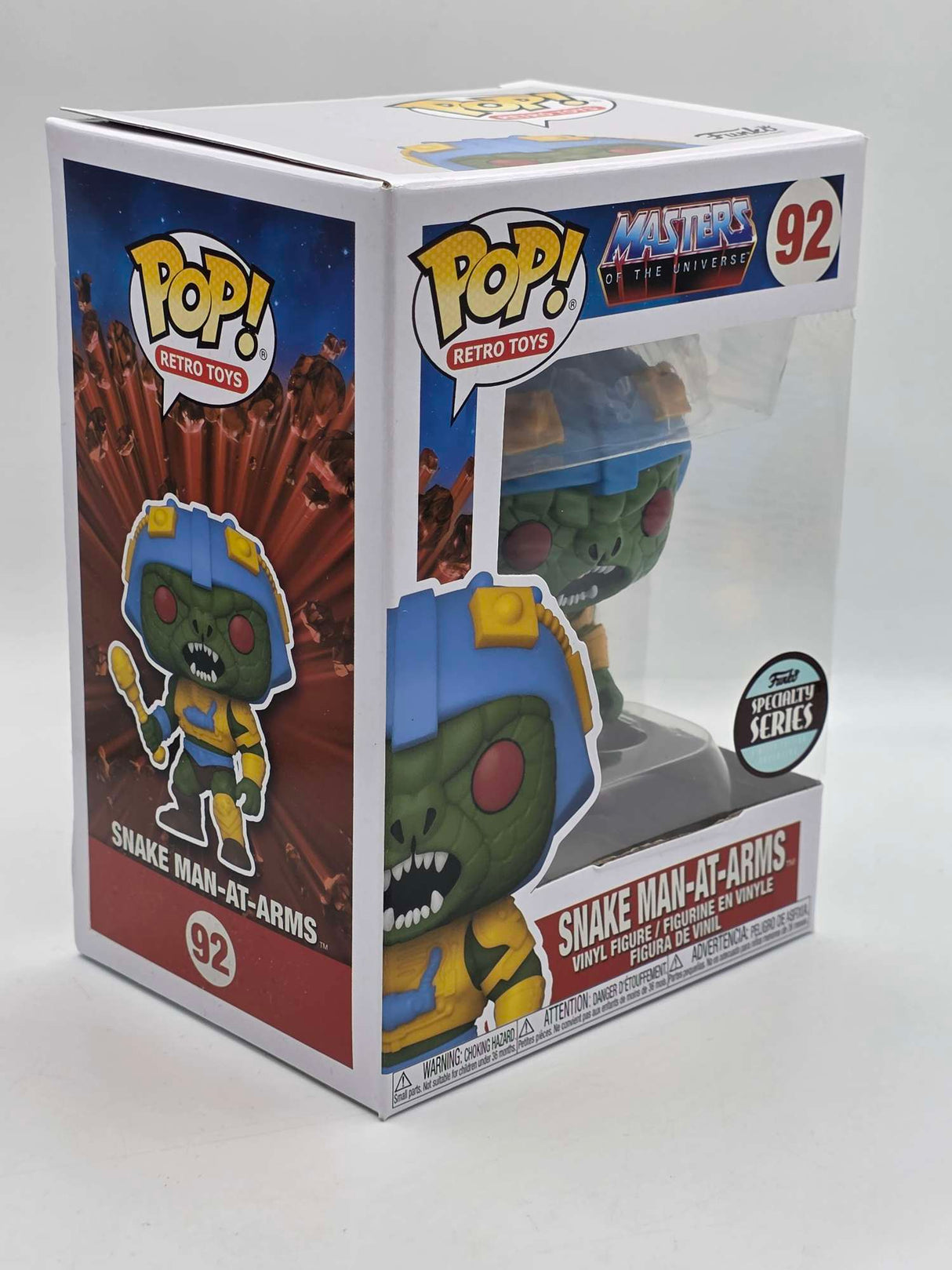 Damaged Box |  SNAKE MAN-AT-ARMS | Funko Pop Retro Toys | Masters of the Universe #92