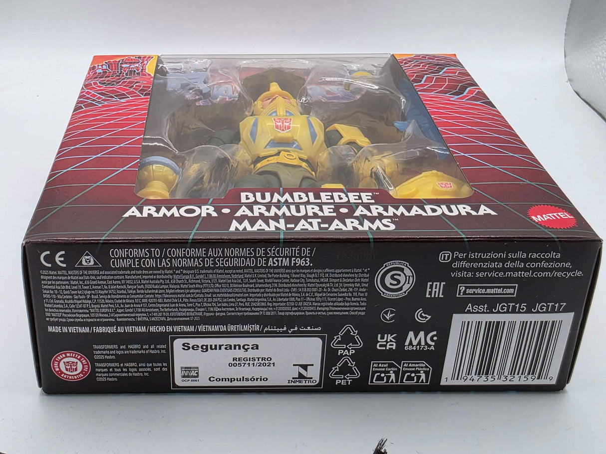 Masters of the Universe x Transformers Bumblebee Armor MAN-AT-ARMS Action Figure by Mattel