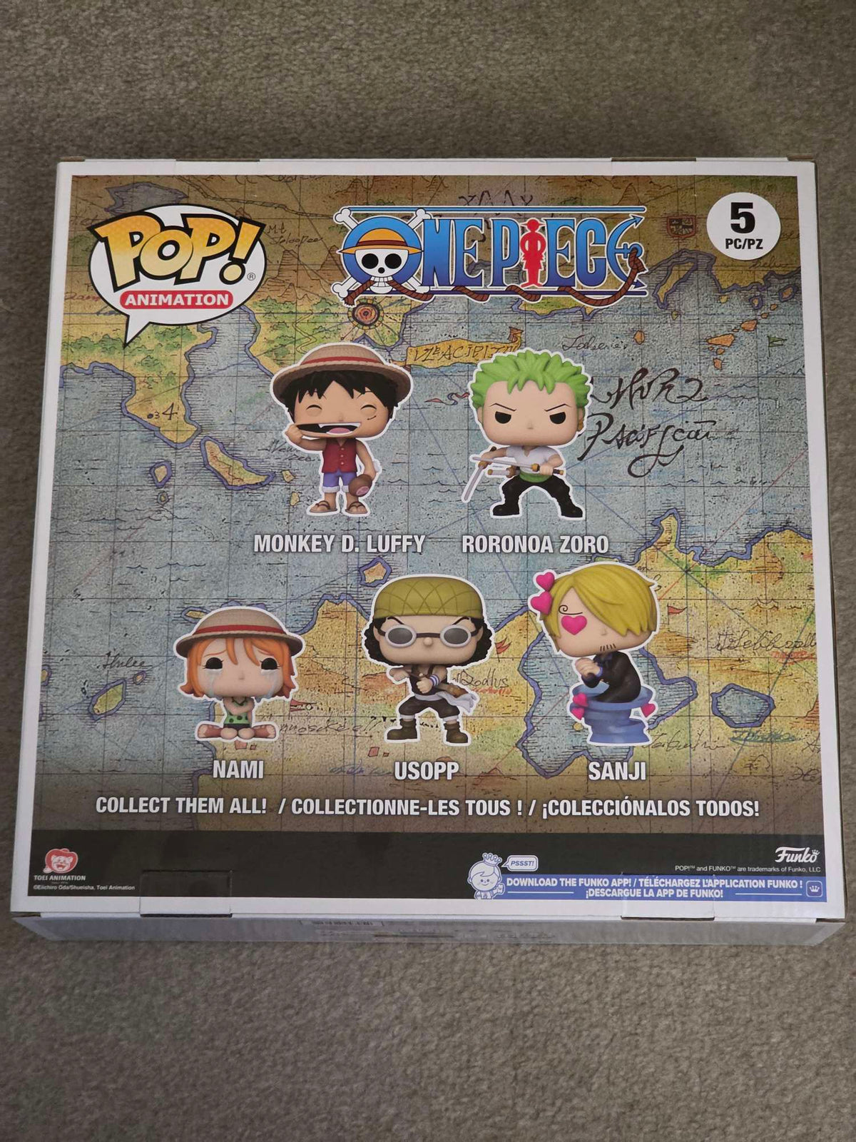 Funko Pop! Animation One Piece MONKEY D. LUFFY / RORONOA ZORO / NAMI / USOPP / SANJI 5-Pack