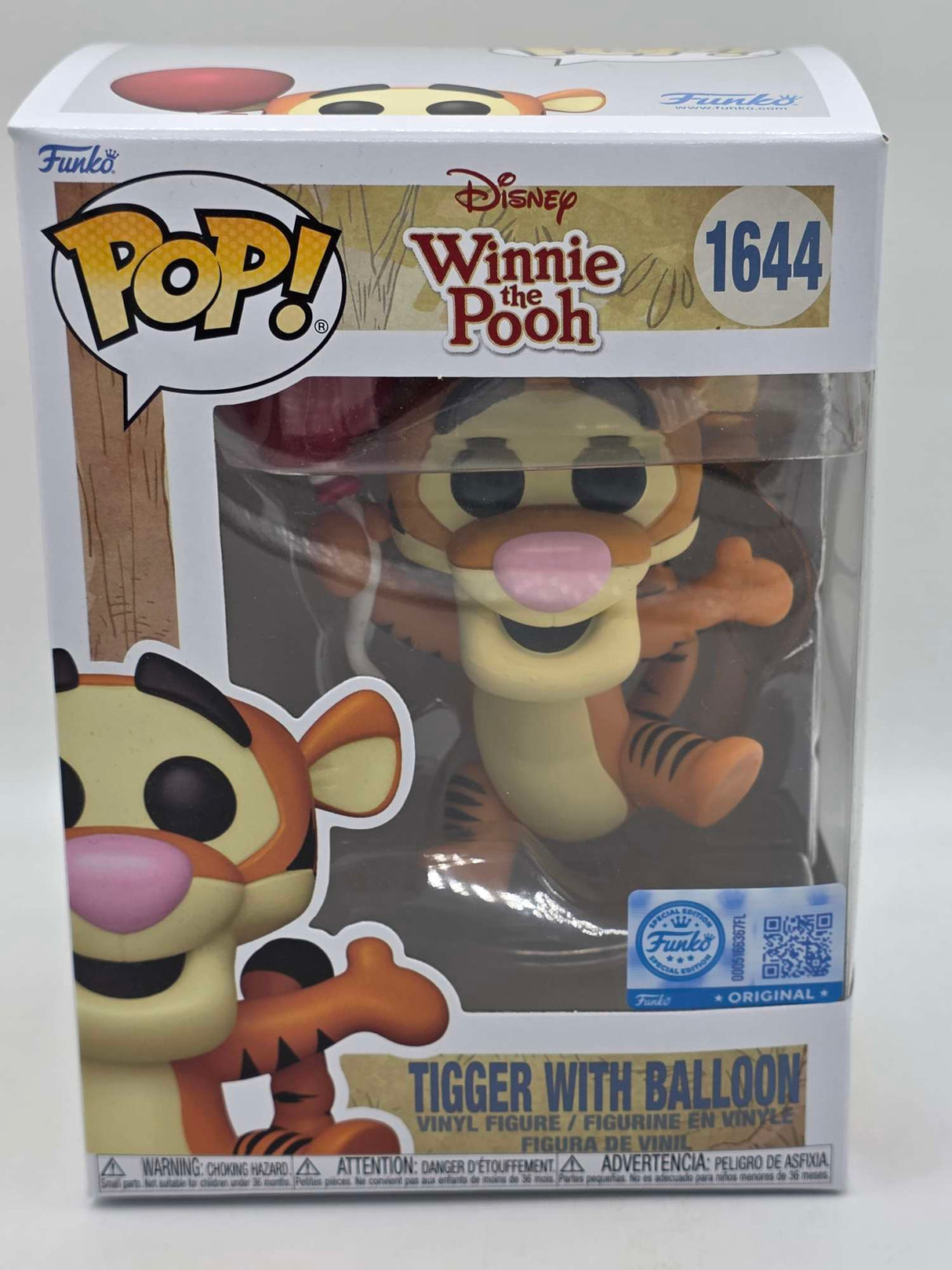Slight Damaged Box | TIGGER WITH BALLOON | Winnie The Pooh | Funko Pop Disney #1644