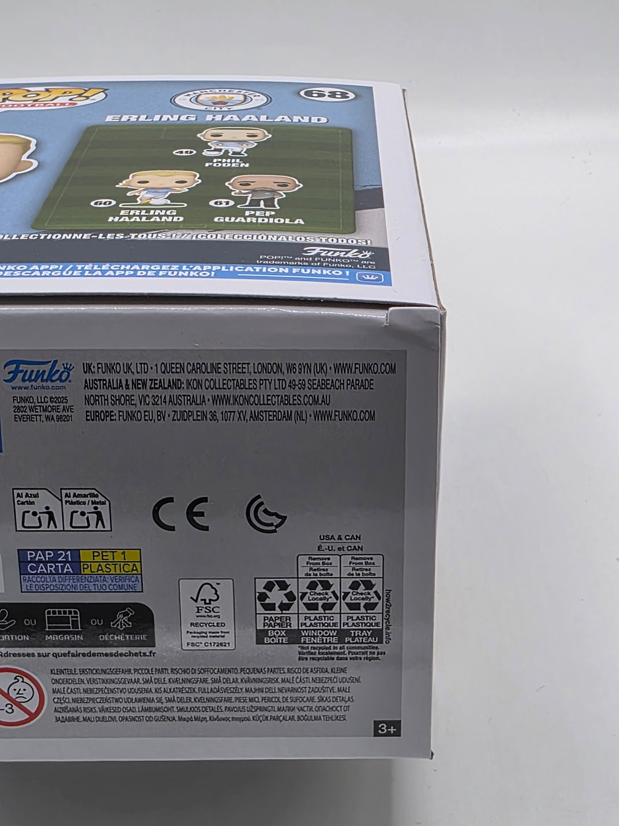 Funko Pop! Football: Manchester City - Erling Haaland #68 - Slight Box Damage