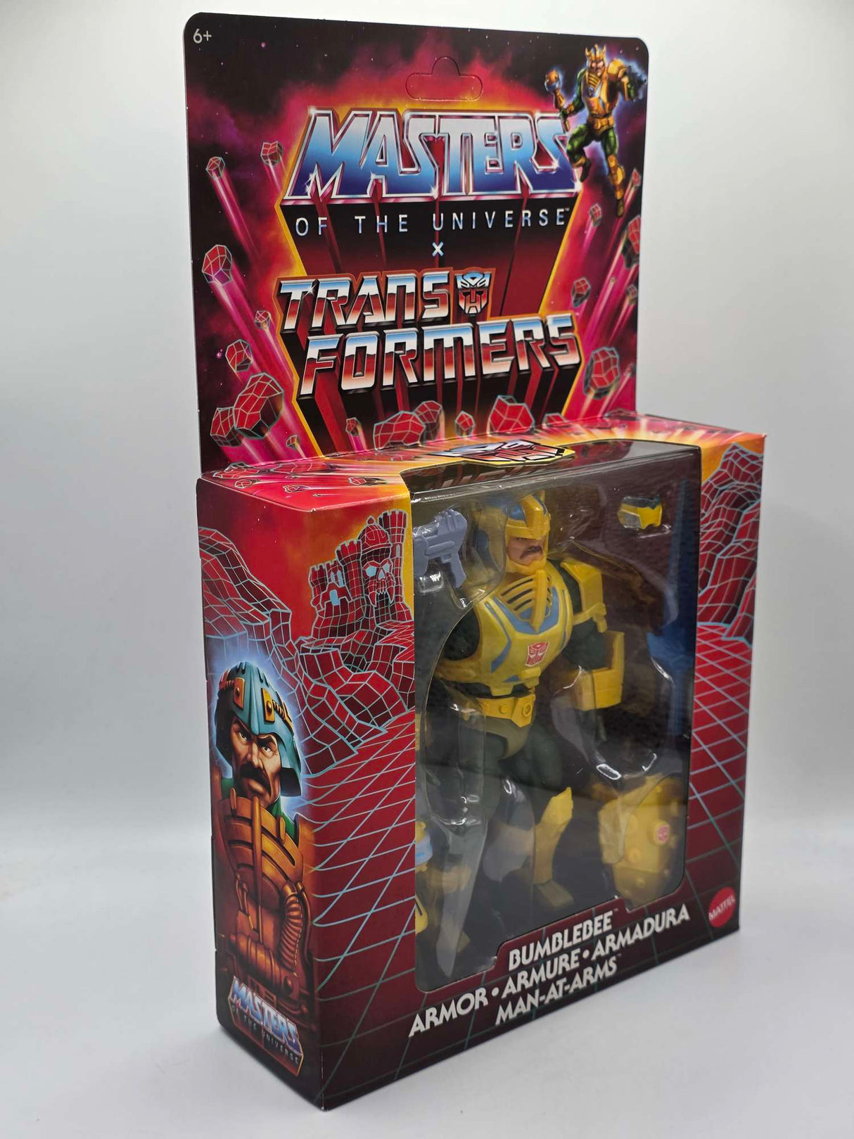 Masters of the Universe x Transformers Bumblebee Armor MAN-AT-ARMS Action Figure by Mattel