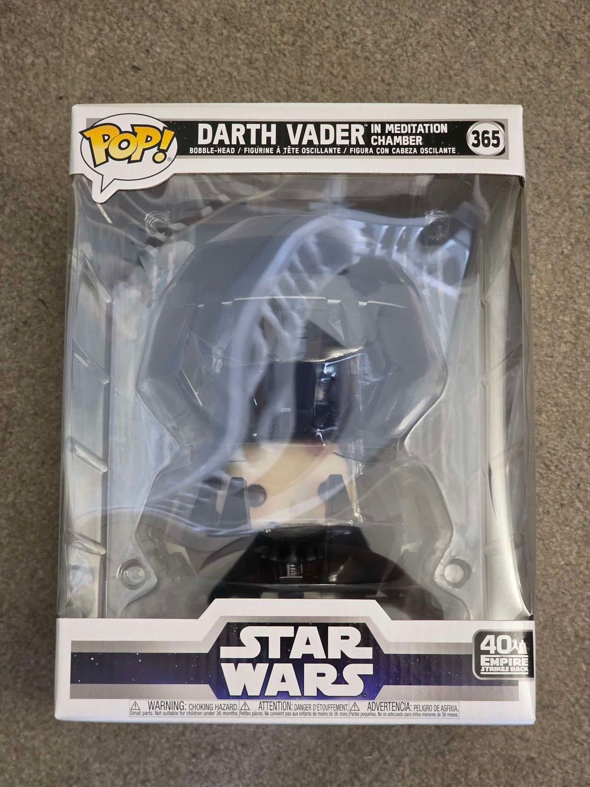 Damaged Box | DARTH VADER IN MEDITATION CHAMBER | Funko Pop Star Wars Deluxe | 6 Inch #365